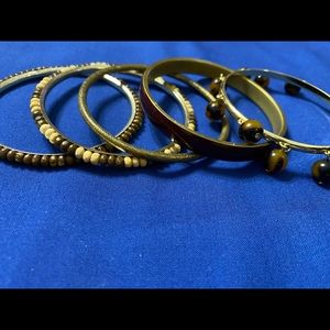 Six bangle bracelets